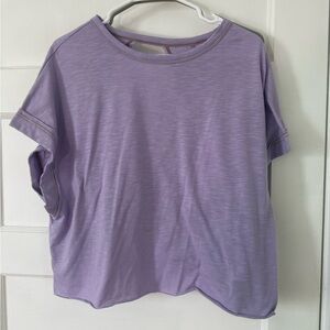 SHEIN Light Purple Short Sleeve Tee